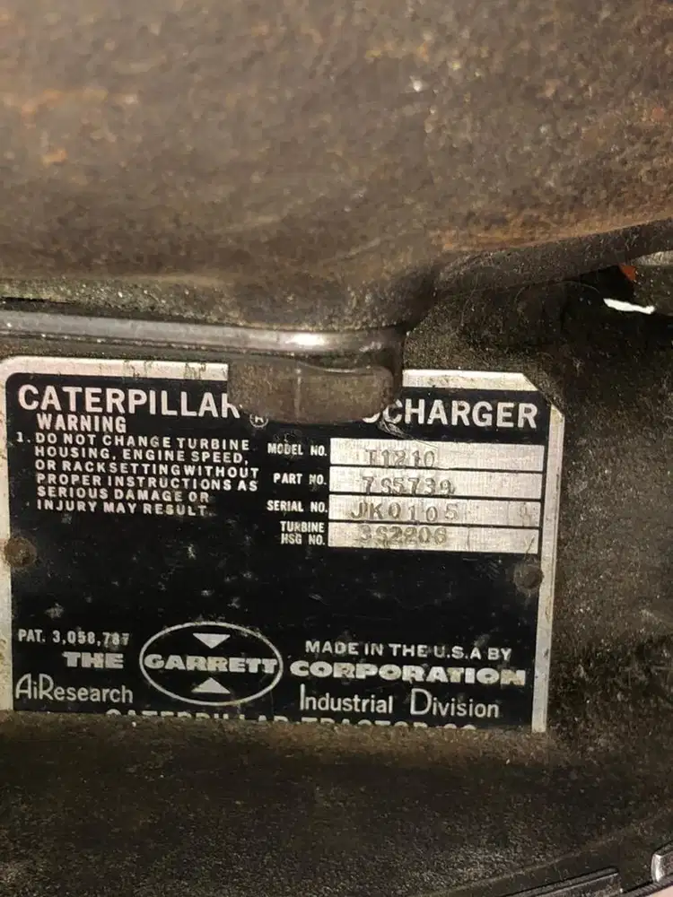 Turbo Garrett ori dan Bospump FIP cat 3306