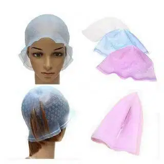 Topi Semir Topi pewarna silikon + jarum kait, topi pewarna highlight