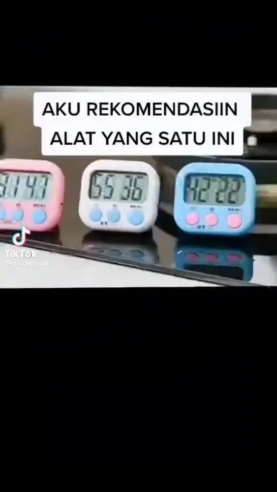 Digital Kitchen Timer & Stopwatch Cute / Alarm Masak Dapur Roti Kue