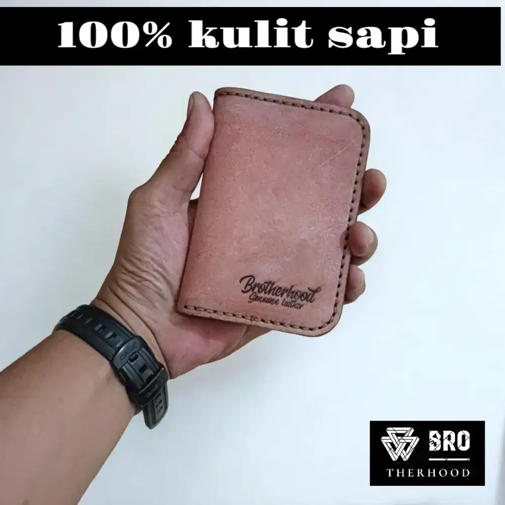 Dompet pria kulit sapi asli jenis vegtan DB01