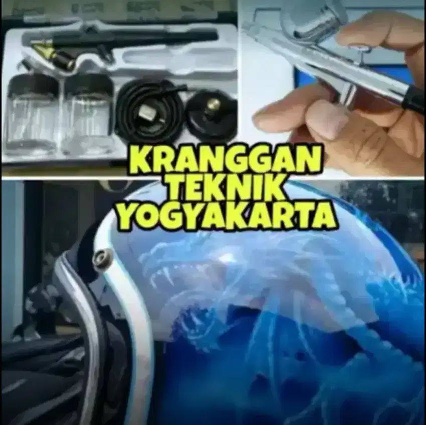 (KRANGGAN TEKNIK)pen brush air brush helm motor mobil