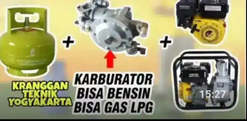 (KRANGGAN TEKNIK)konverter karburator bahan bakar bensin ke gas elpiji