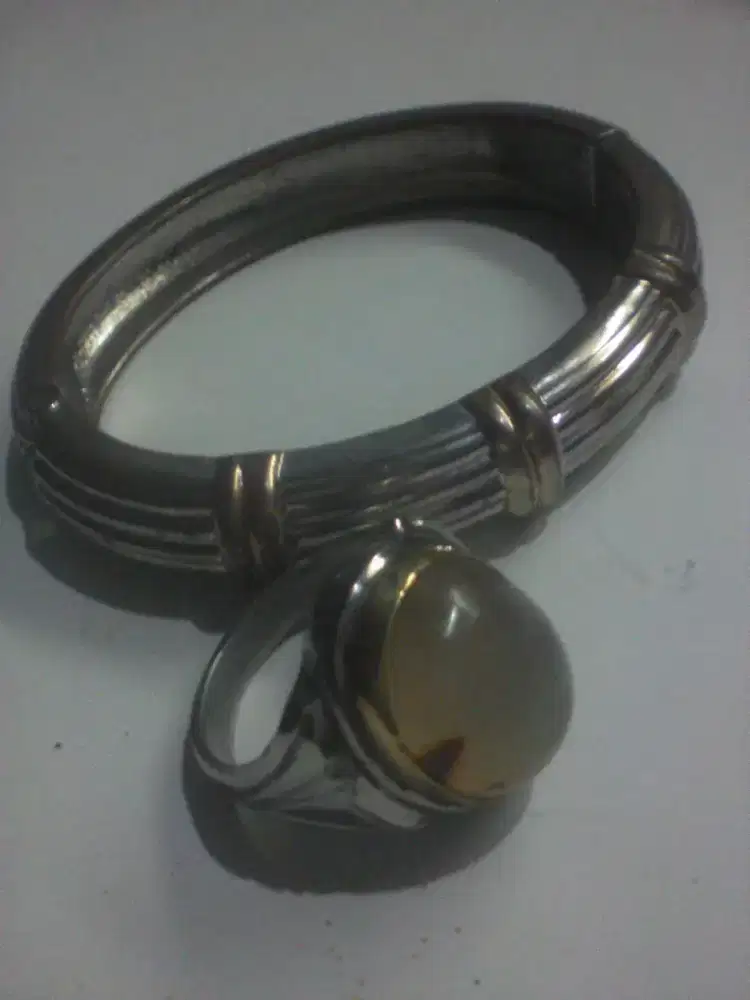 Cincin Batu Akik & Gelang, 2 ( Pcs )