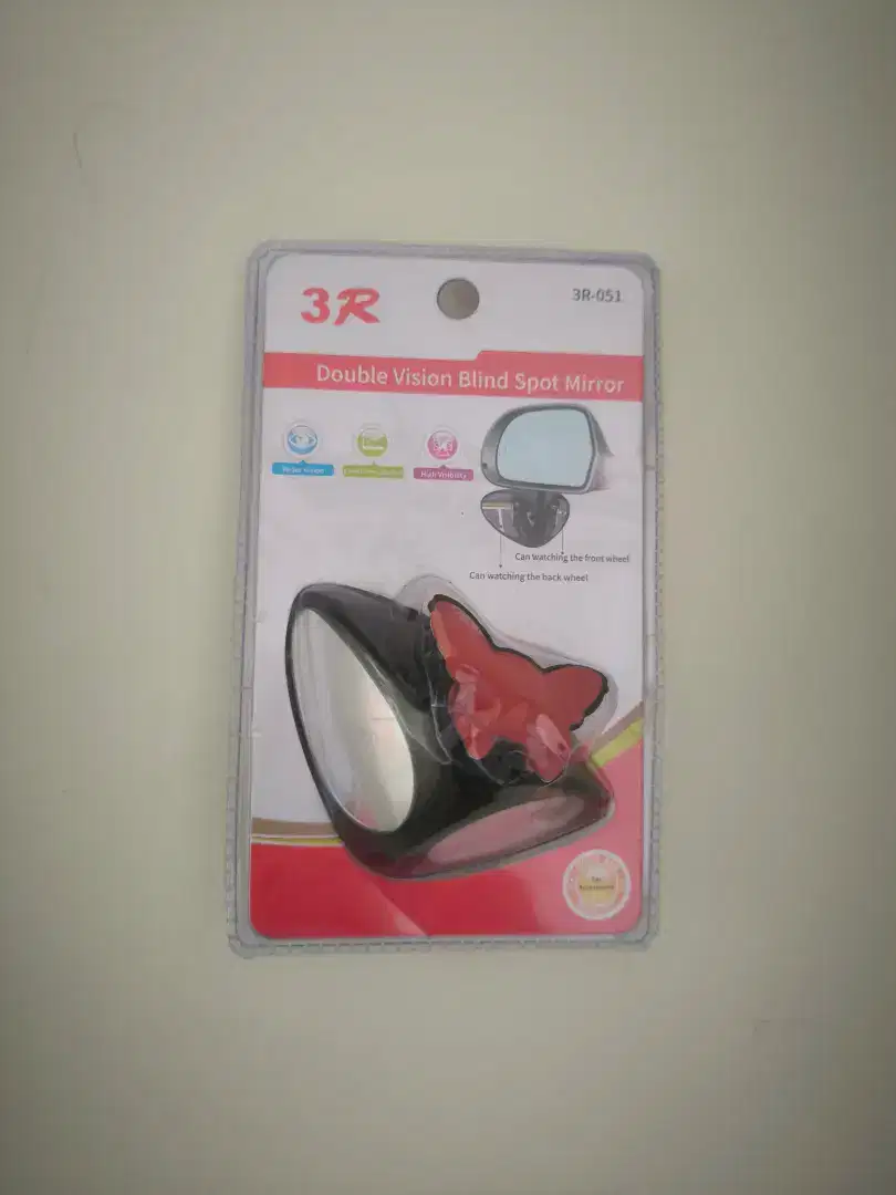 Kaca spion Mobil tambahan universal double vision blind spot mirror