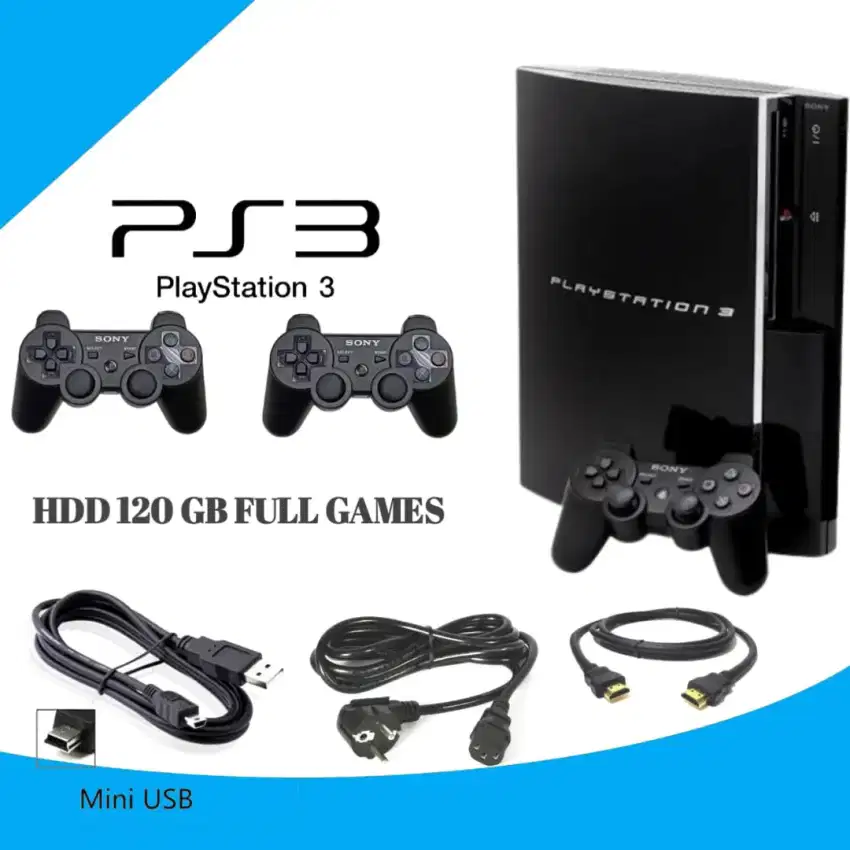 Ps3 fat 120gb komplit ful game