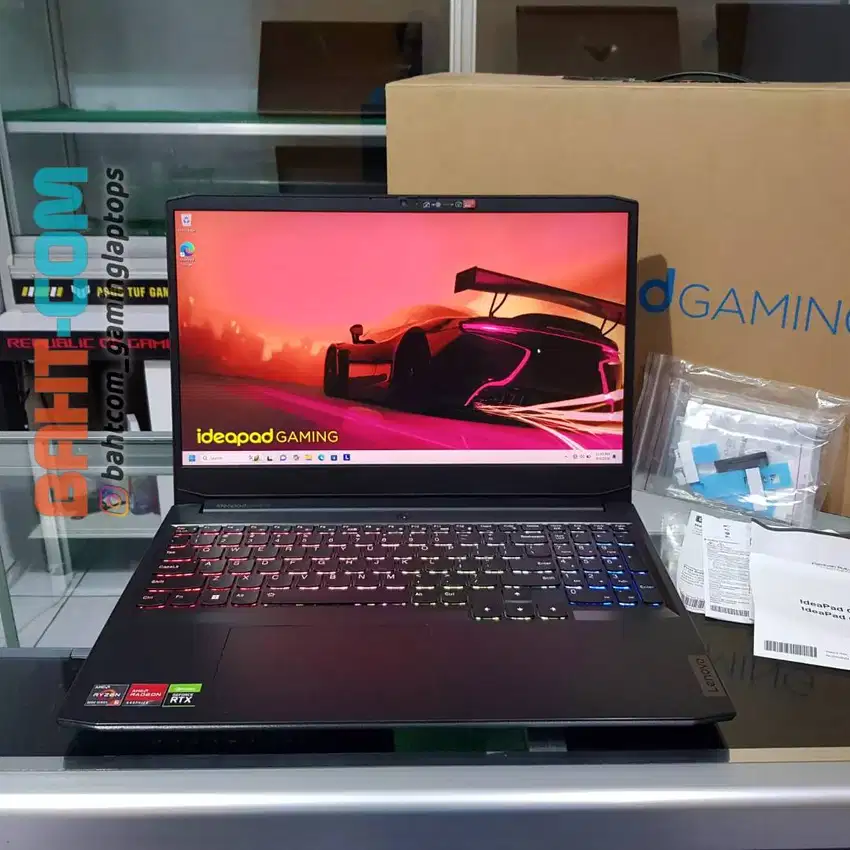 LENOVO IDEAPAD GAMING RYZEN 5 5600H RTX 3050 16GB 512GB MULUS