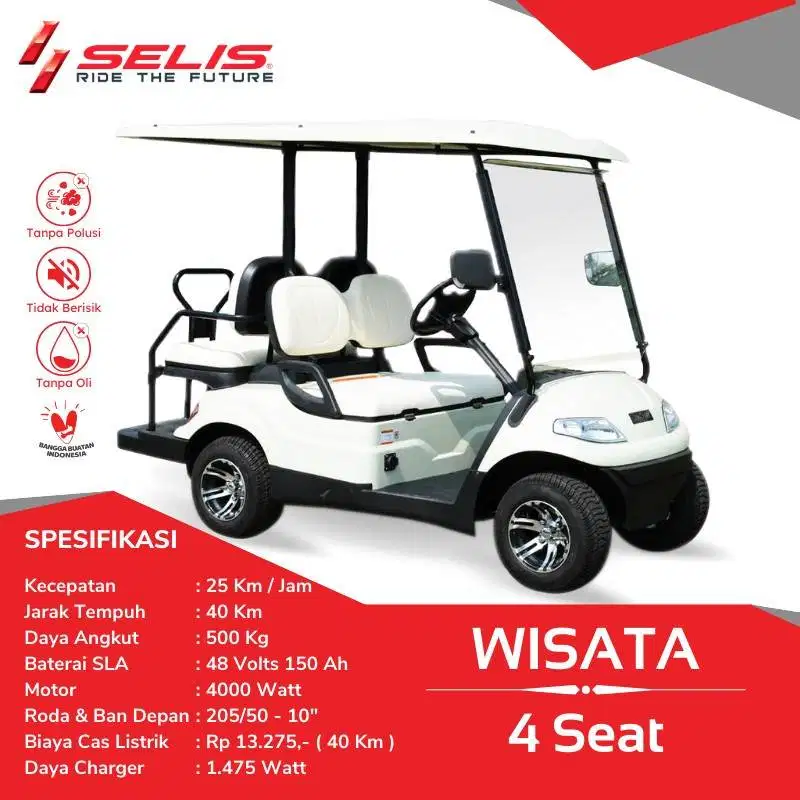 SELIS WISATA GOLF CAR (4 SEAT)