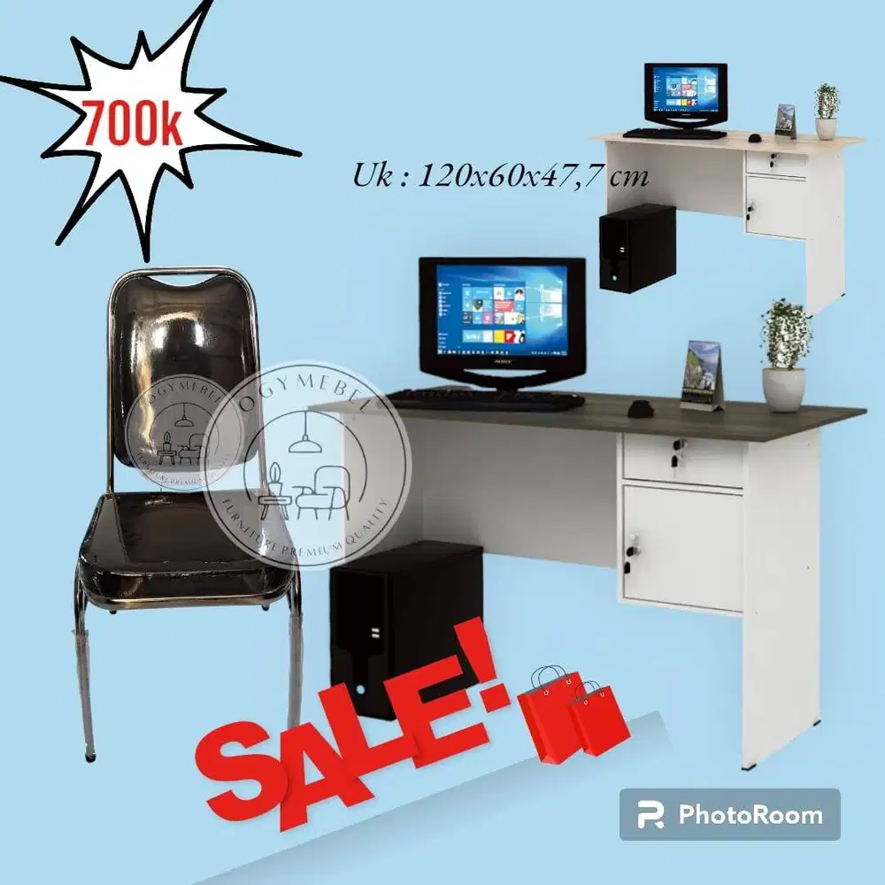 PROMO BIG SALE satu paket meja dna kursi susun termurah