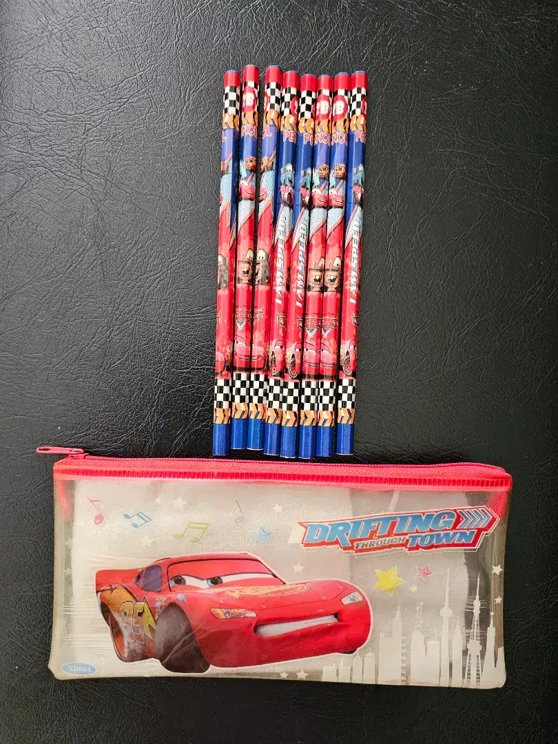 Tempat pensil set the cars