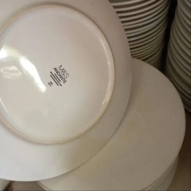 Piring Keramik Porcelain M&S ANDANTE Diamater 28 Cm