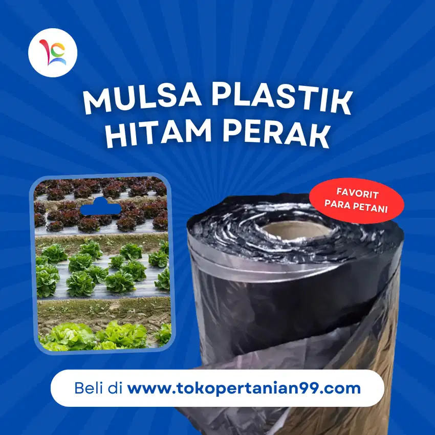 Mulsa Plastik Hitam Perak untuk Budidaya, Termurah Se-Indonesia