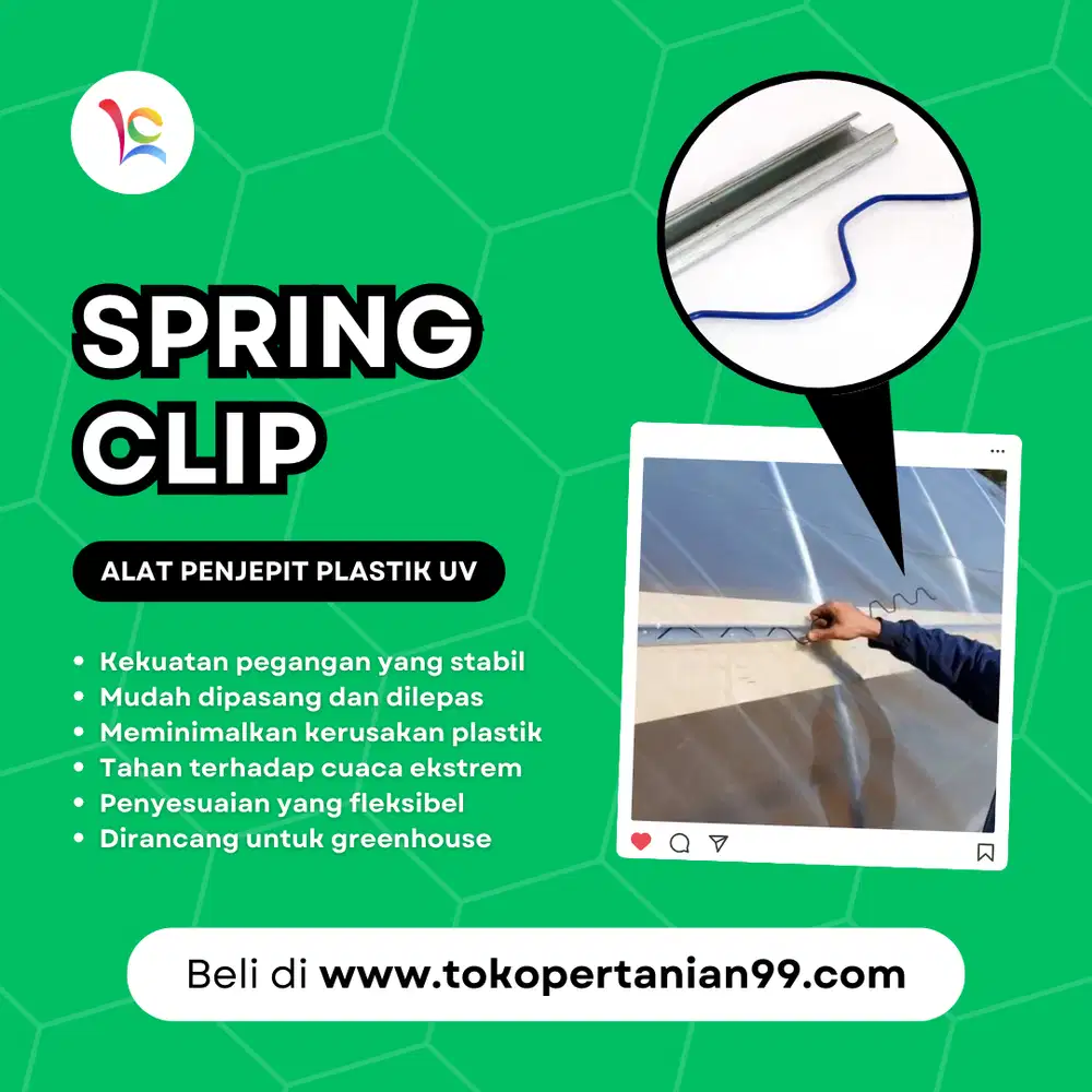 Spring Clip Penjepit Plastik UV, Kualitas SNI Terbaik!