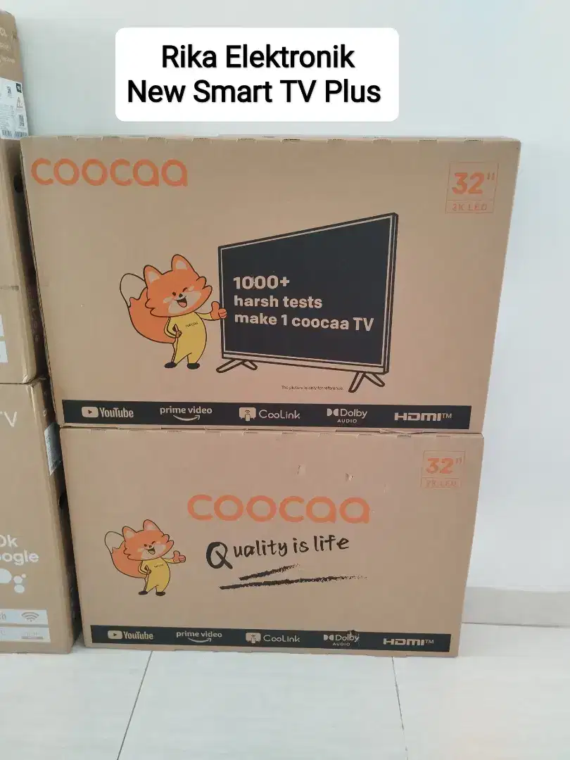 TV Led 32 inch smart coocaa wifi YouTube