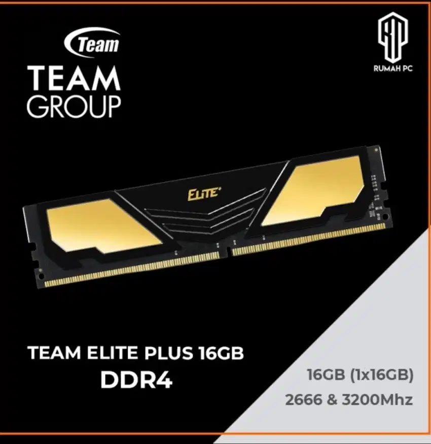 RAM - TEAM MEMORY ELITE PLUS PC 16GB (2x8) DDR4 PC 2666