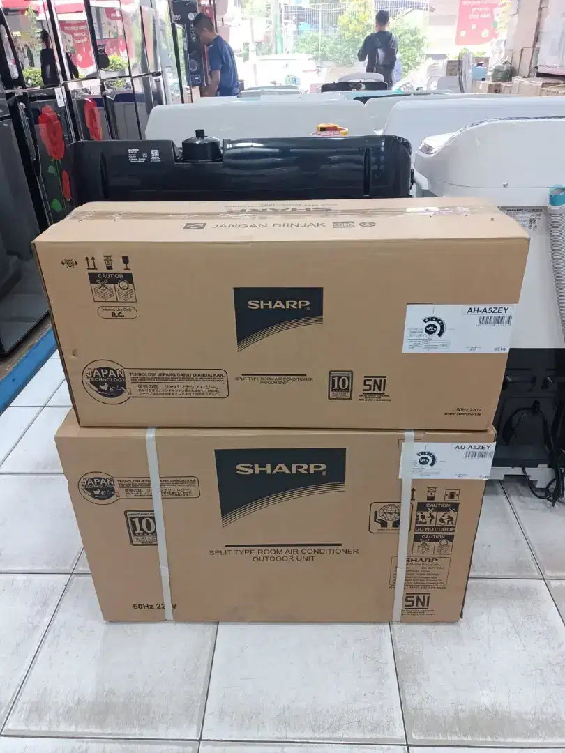 AC SHARP 1/2 PK HARGA PLUS PASANG WATT RENDAH 344 COCOK BUAT KONTRAKAN