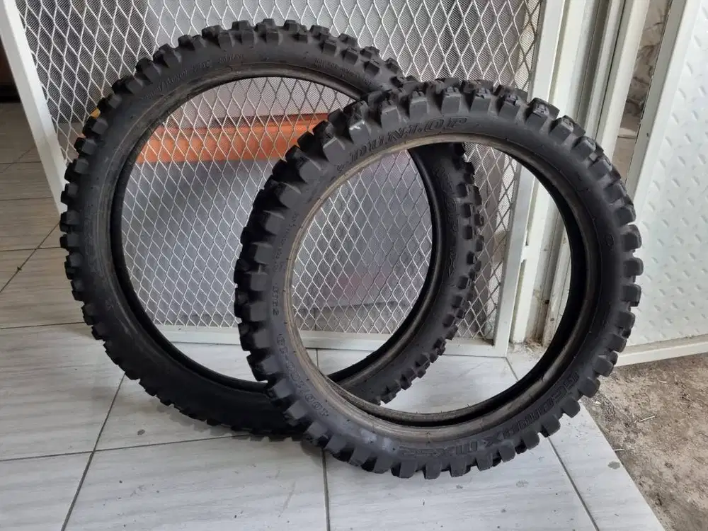 Ban Motocross Trail Dunlop Geomax mx52 100/100-18 & 80/100-21 Seccond