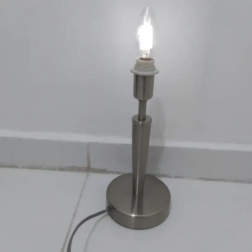 Lampu meja stainless steel Impor (Vintage)