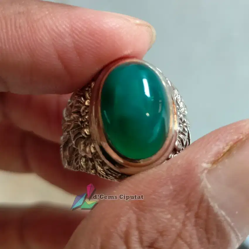 Batu Cincin Akik Permata Natural Chrysocolla Chalcedony Bacan Doko