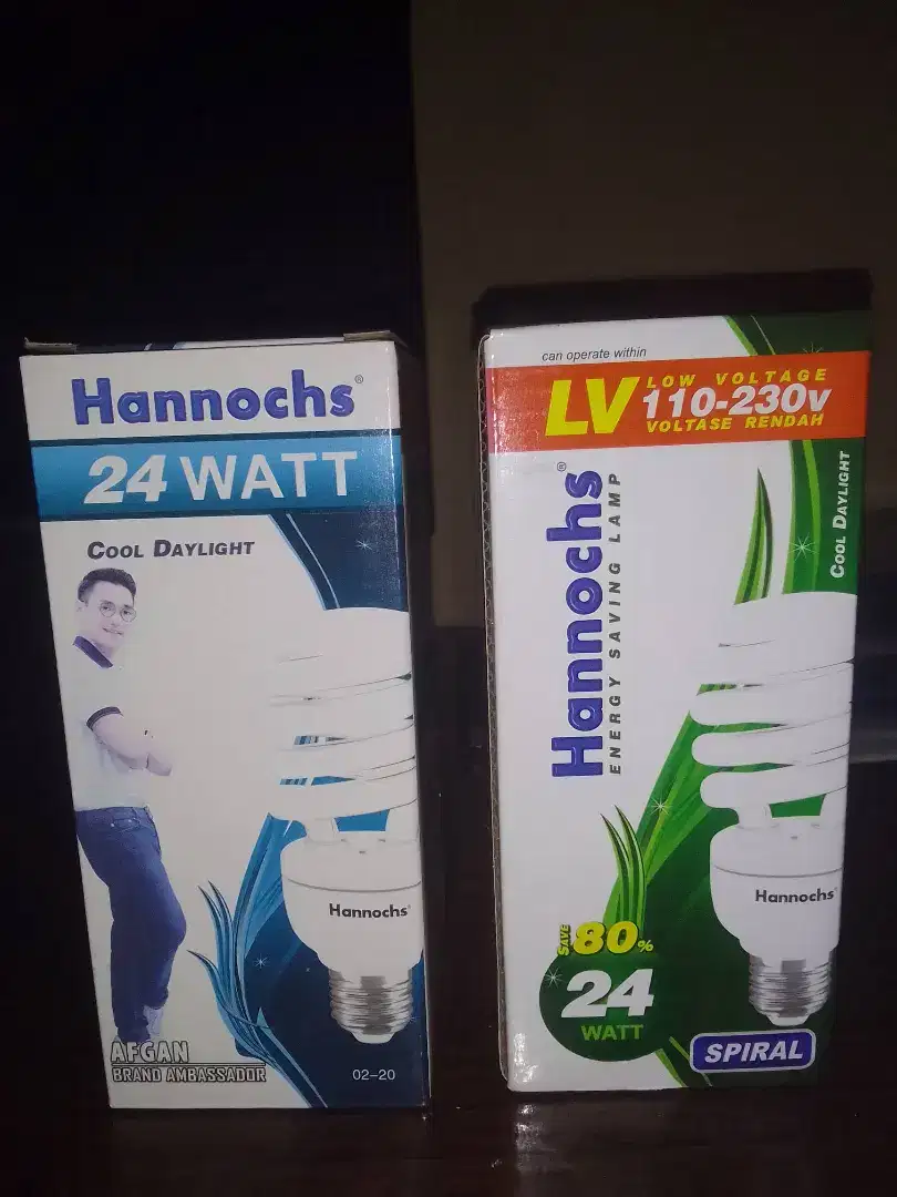 Lampu Reguler dan Lampu emergency otomatis Merk Hannochs, original