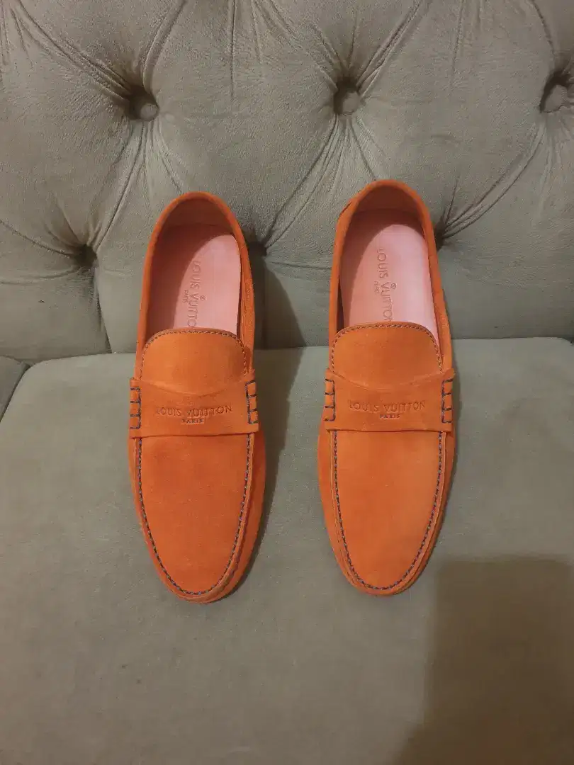 Mulus .authentic sepatu .loafers louis vuitton .lv size 41