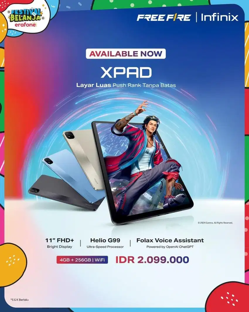 Tablet Infinix Xpad New Ready Stock