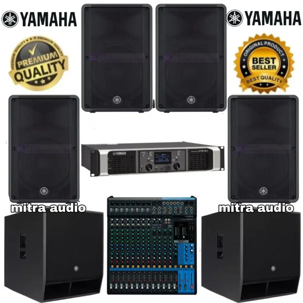 Paket Sound Karaoke Speaker Pasif Yamaha 12inc+subwoofer pasif 15inch
