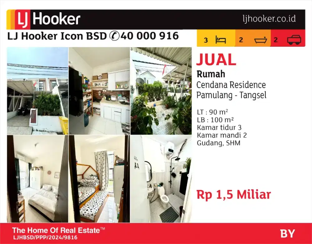 jual rumah cendana residence pamulang 2