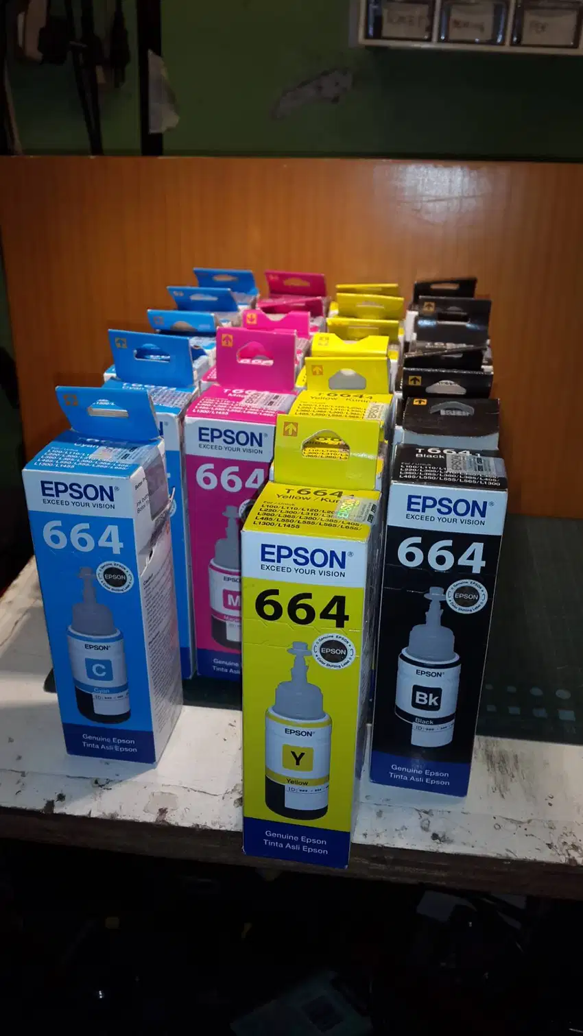 borongan tinta epson 664 0ri 24 pcs