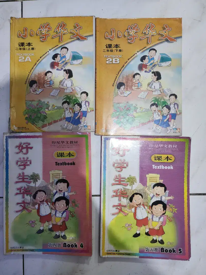 Buku Bahasa Mandarin Beginner Intermediate Ori 4 set