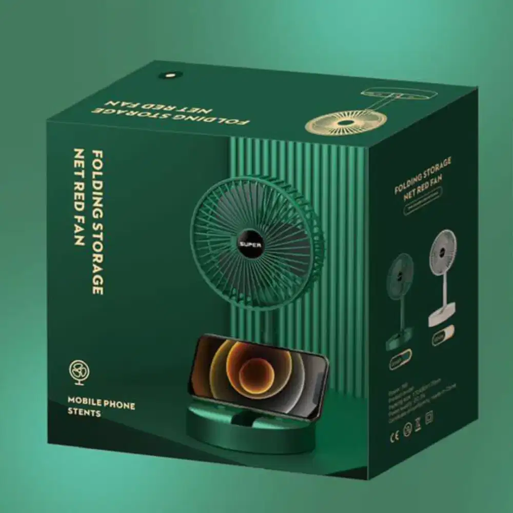 Kipas angin lipat portable USB charger