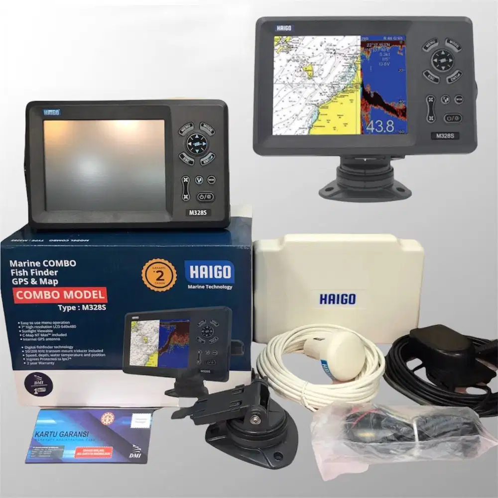 Haigo M328S GPS Fishfinder HAIGO M328S Layar 7 inc HAIGO M328S Combo