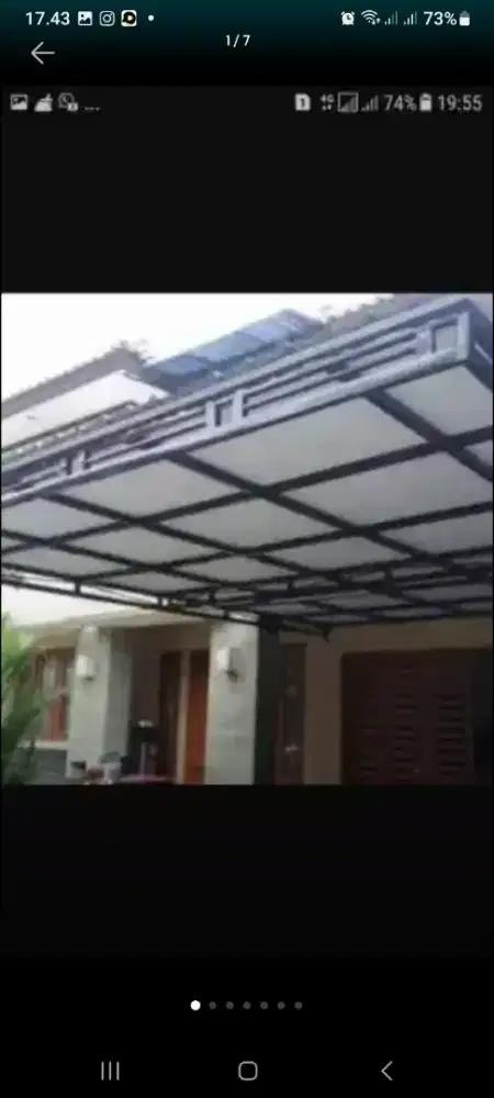 Mnerima pesenan pager besi atu kanopi dll harga itugn permter persegi