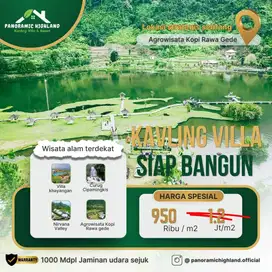 Jual Tanah SHM Udara Sejuk Panoramic Highland