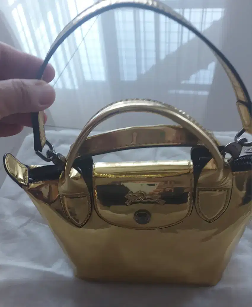 Tas Longchamp mini gold