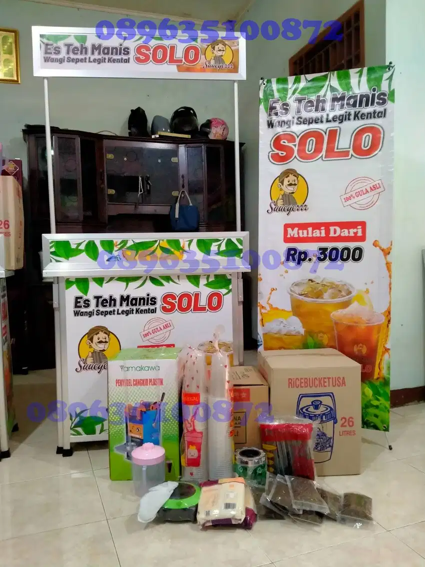 Es Teh Solo Booth Portable COD