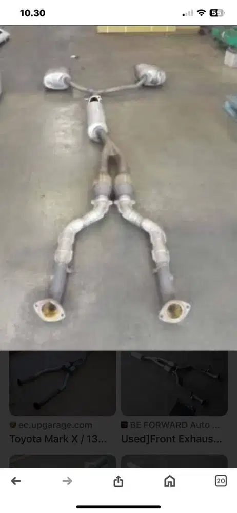 Catback knalpot toyota mark x 2013