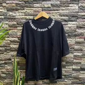 Kaos oversize hitam insane