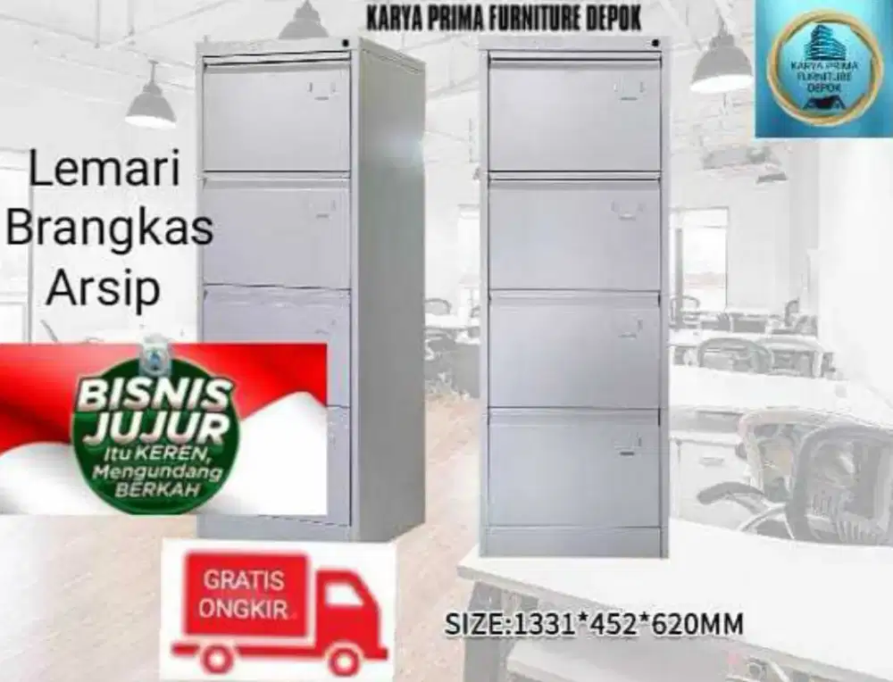 Lemari Brangkas Full Plat Besi kuat awet 1.800.000 free ongkir pasang