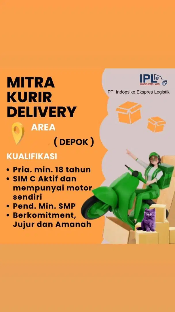 (DEPOK) MITRA KURIR DELIVERY ALL DEPOK AREA