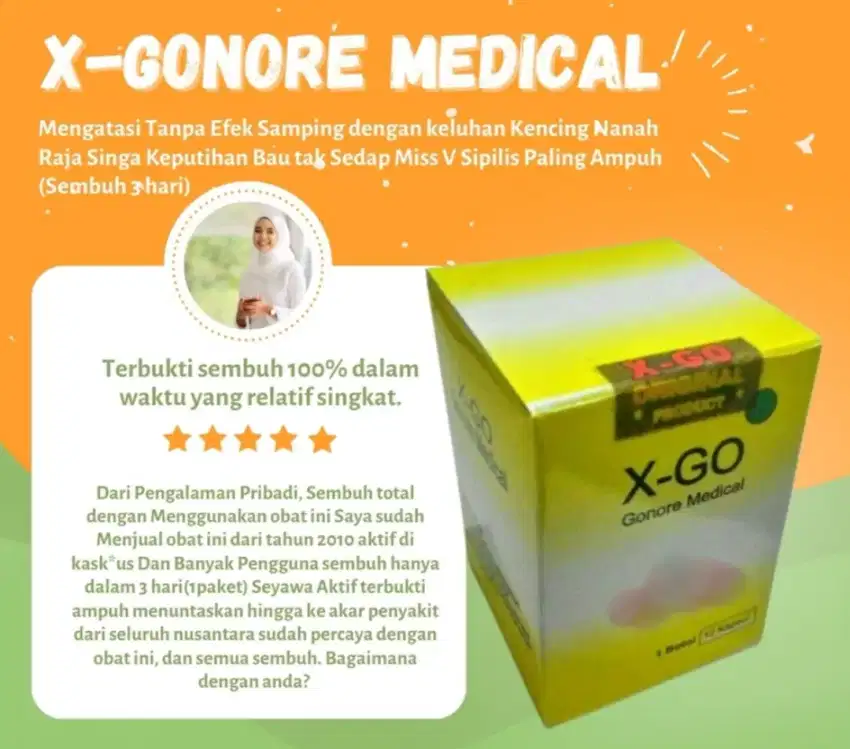 X-GO Herbal GonoreaNyeri RajaSinga KeputihanAbnormal Ampuh Sembuh3hari