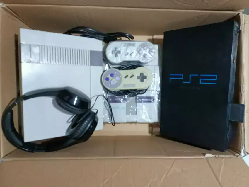 Jual Borong Sony Play Station PS2 & Nintendo, 2 Joystick, Headset, dll