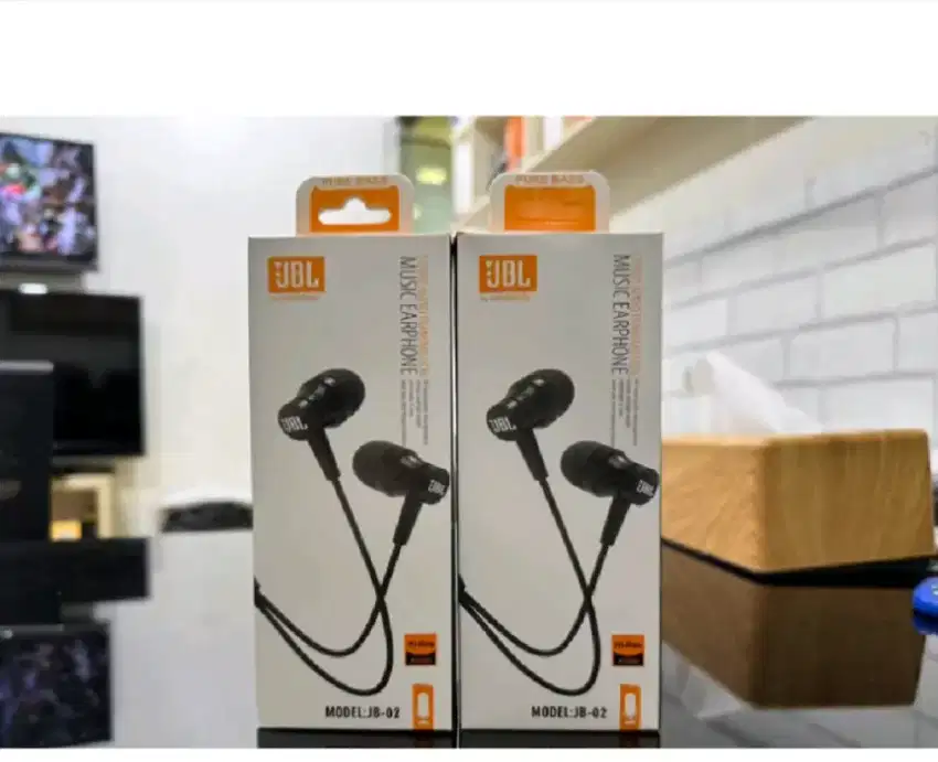 EARPHONE SUPER BASS JBL - JB 02 / Handsfree MA05 Musik Stereo