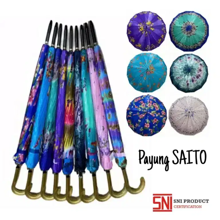 Payung Gagang Emas Lengkung