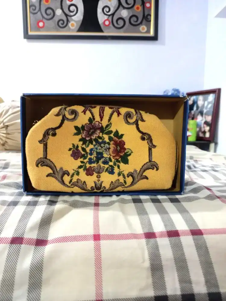 Kantong make up pouch serbaguna motif bunga 2