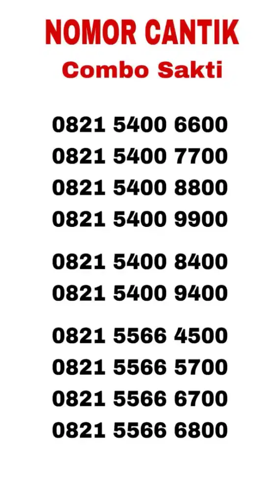 Nomor cantik perdana simpati telkomsel 4g 350rb-950rb