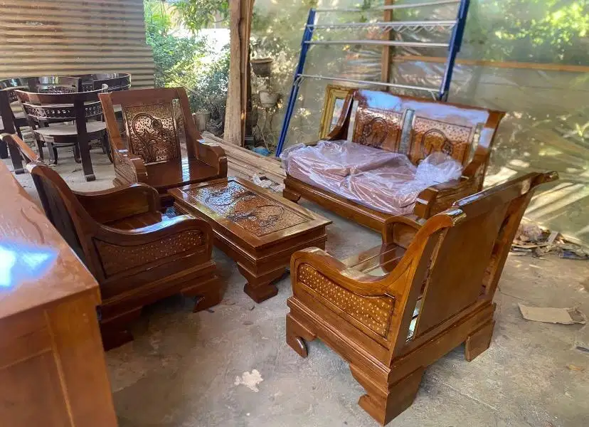 Kursi Tamu Semut Minimalis 2111 kayu jati