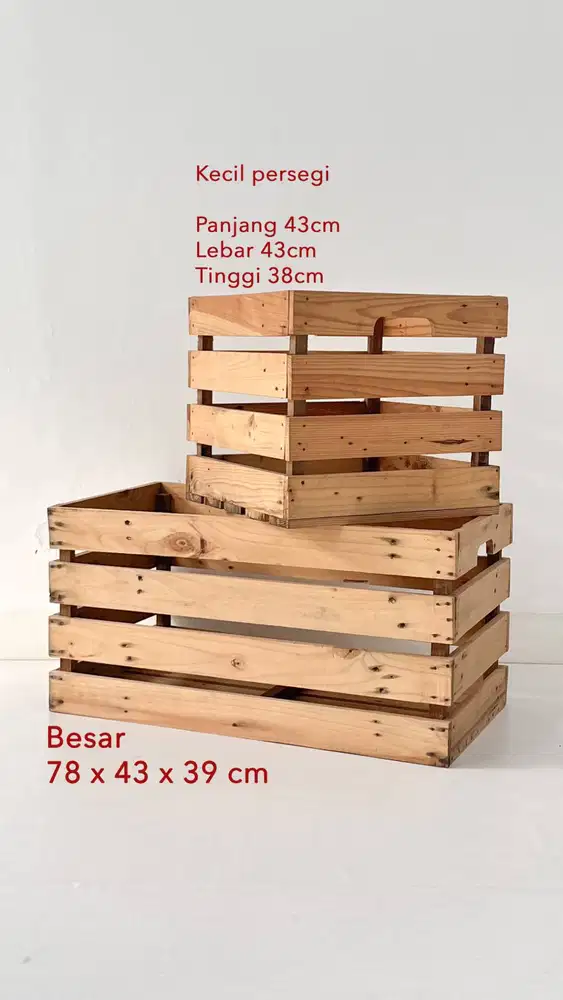 Kotak Kayu Pinus Dekorasi