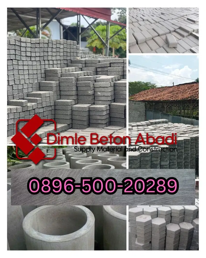 Konblock | Paving block | conblock | uditch | buis beton | roaster a4