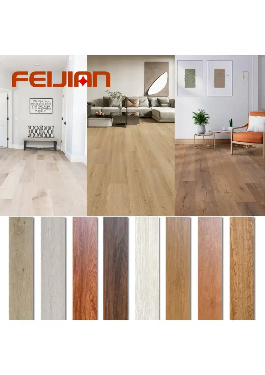 Lantai SPC Flooring 5mm Include IXPE / SPC Lantai Feijinn - Motif Kayu