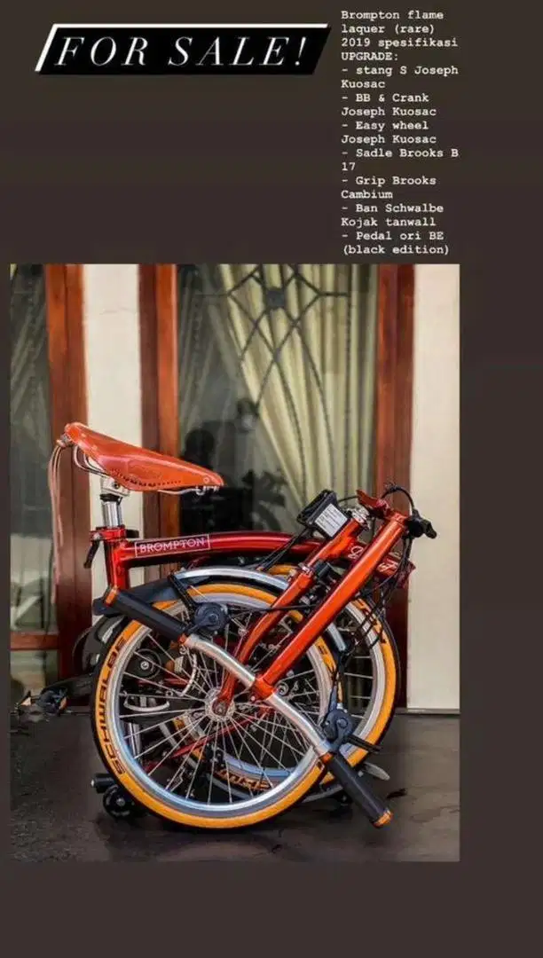 Brompton Flame Laquer (sudah upgrade)